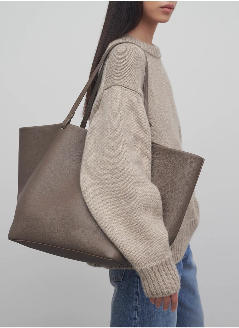 The Row XL Park Tote Bag in Leather