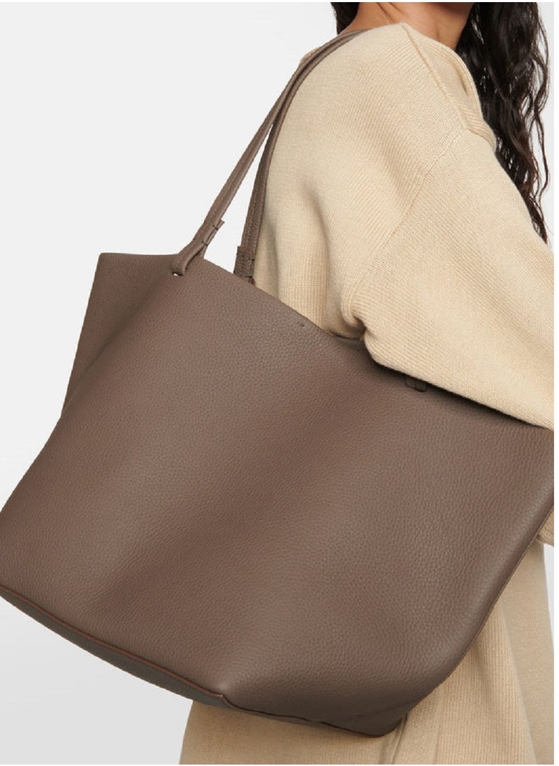 The Row XL Park Tote Bag in Leather