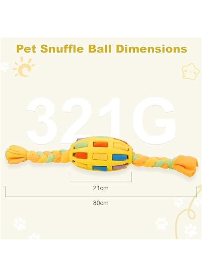 Dog Snuff Balls,Interactive Dog Puzzle Toys,Encourage Foraging Skills,Portable Pet Snuffle Balls Toy Slow Feeder Training,Relieve Boredom Sniff Balls for Small Medium Large Dogs