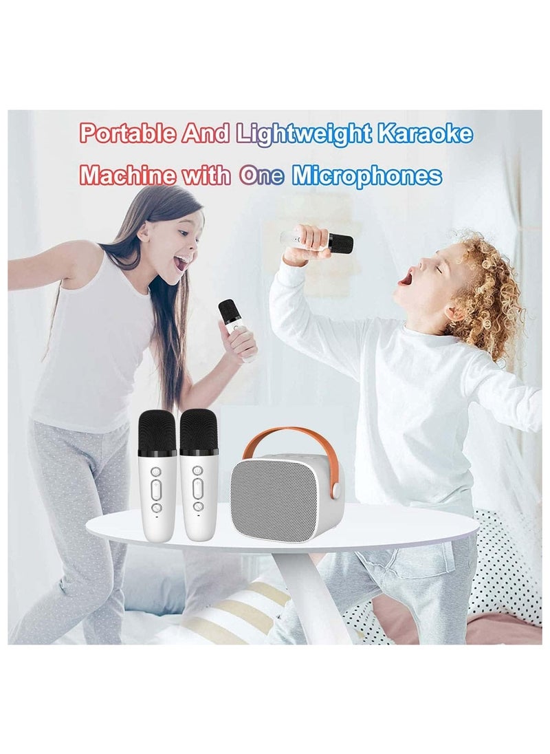 Bluetooth Speaker with Microphone for Kids Adults Karaoke Machine with 2 Wireless Microphone Portable Handheld Bluetooth Karaoke Toys for Gifts Home Party Birthday