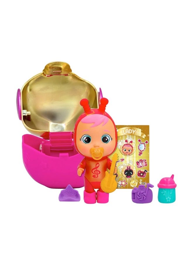 Cry Babies Magic Tears Music Baby Metallic Gold Edition Doll with Accessories (Assorted)