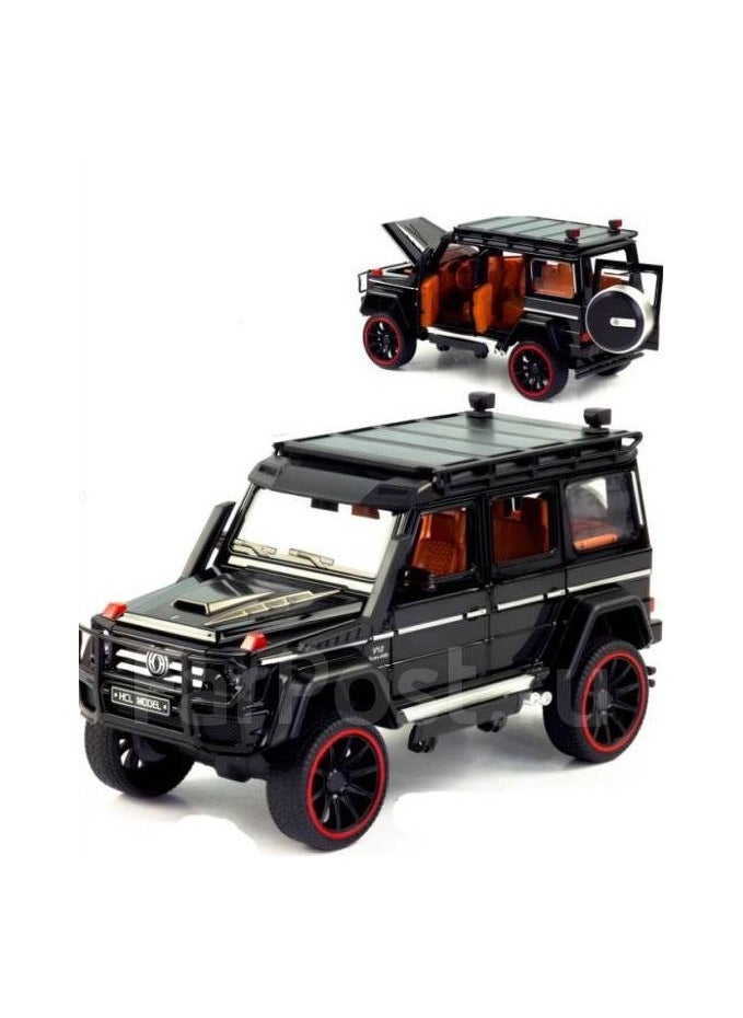 1:22 Scale Mercedes-Benz G63 Diecast Model Car Inertial Action, Realistic Light & Sound, 22cm Metal Car Toy