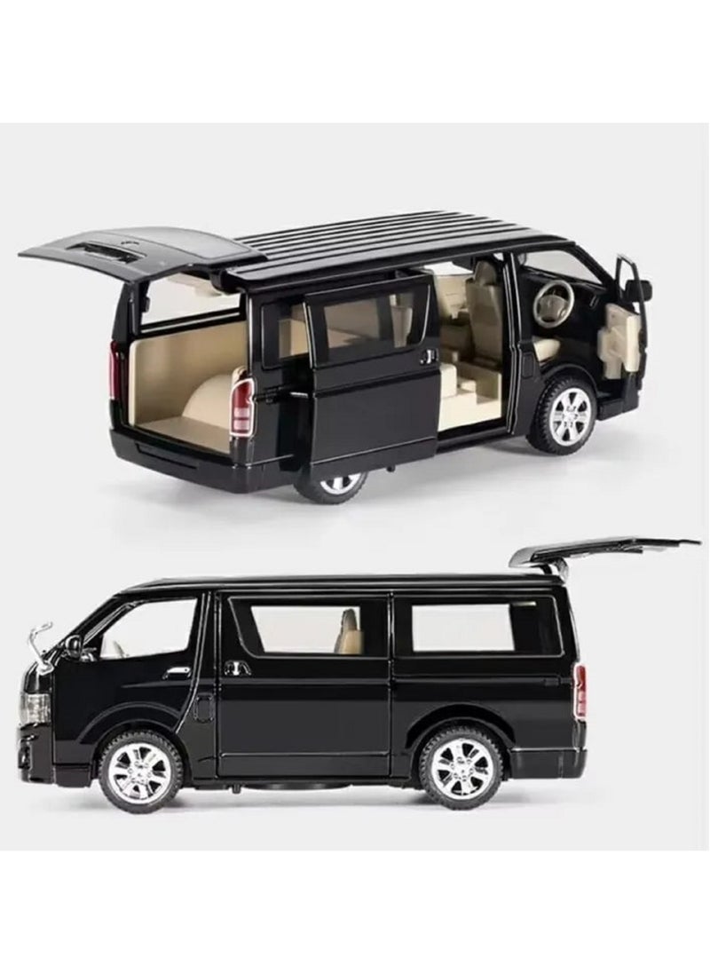 High Quality Alloy Metal Van Black