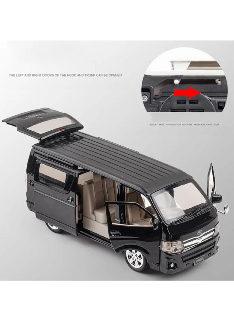 High Quality Alloy Metal Van Black