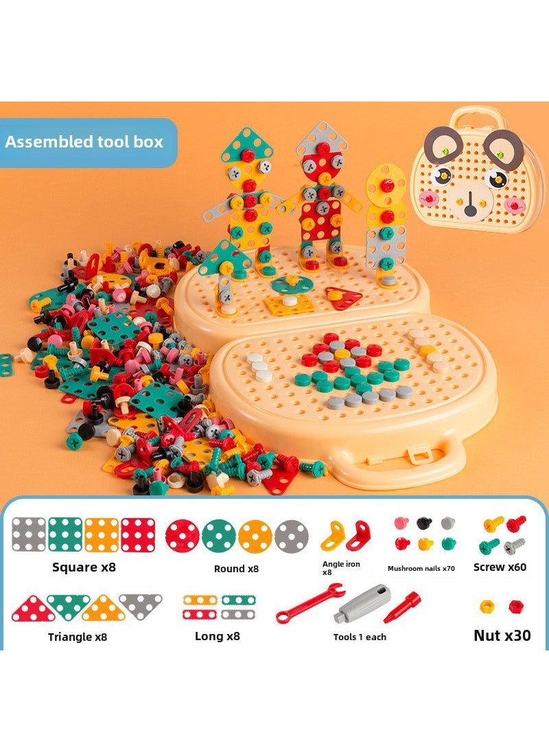 Childrens Play Screws Educational Toys Simulation Electric Screwdriver Assembled Repair Toolbox Baby Toys Puppy Toolbox [Standard]]