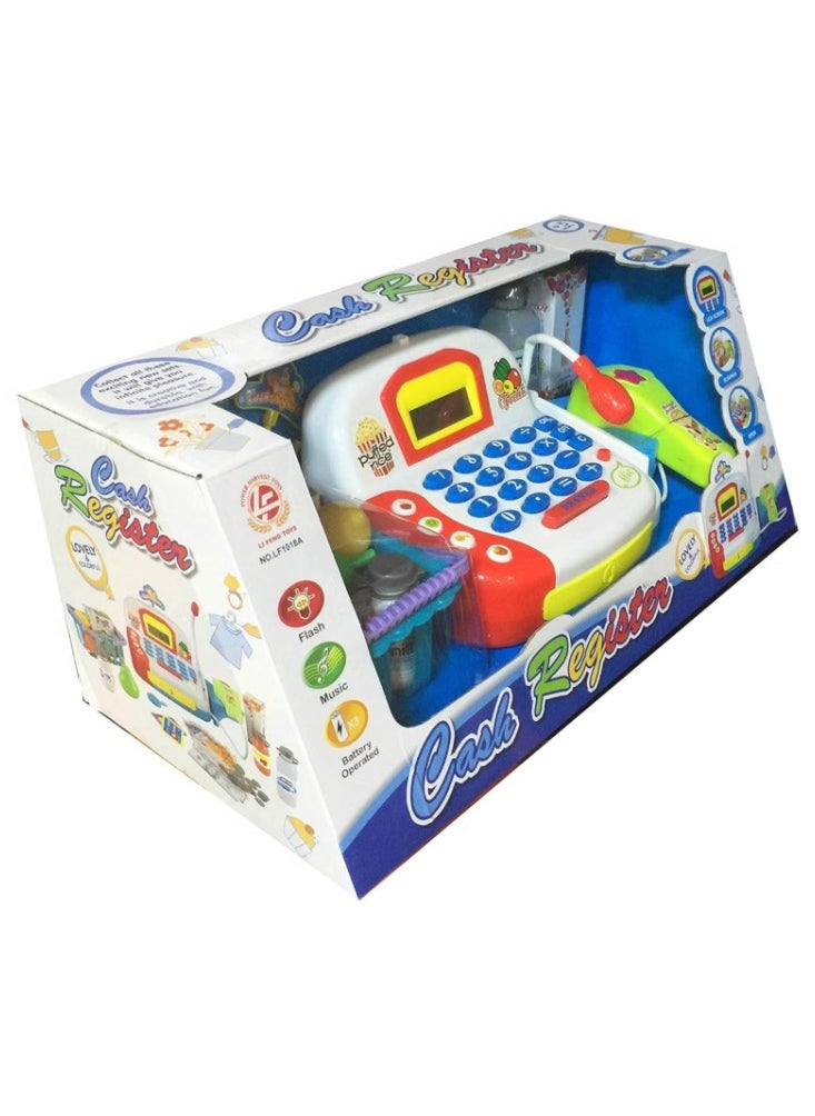 Cash Register For Kids Grocery Toy Battery Operated Toys Computing Numbers