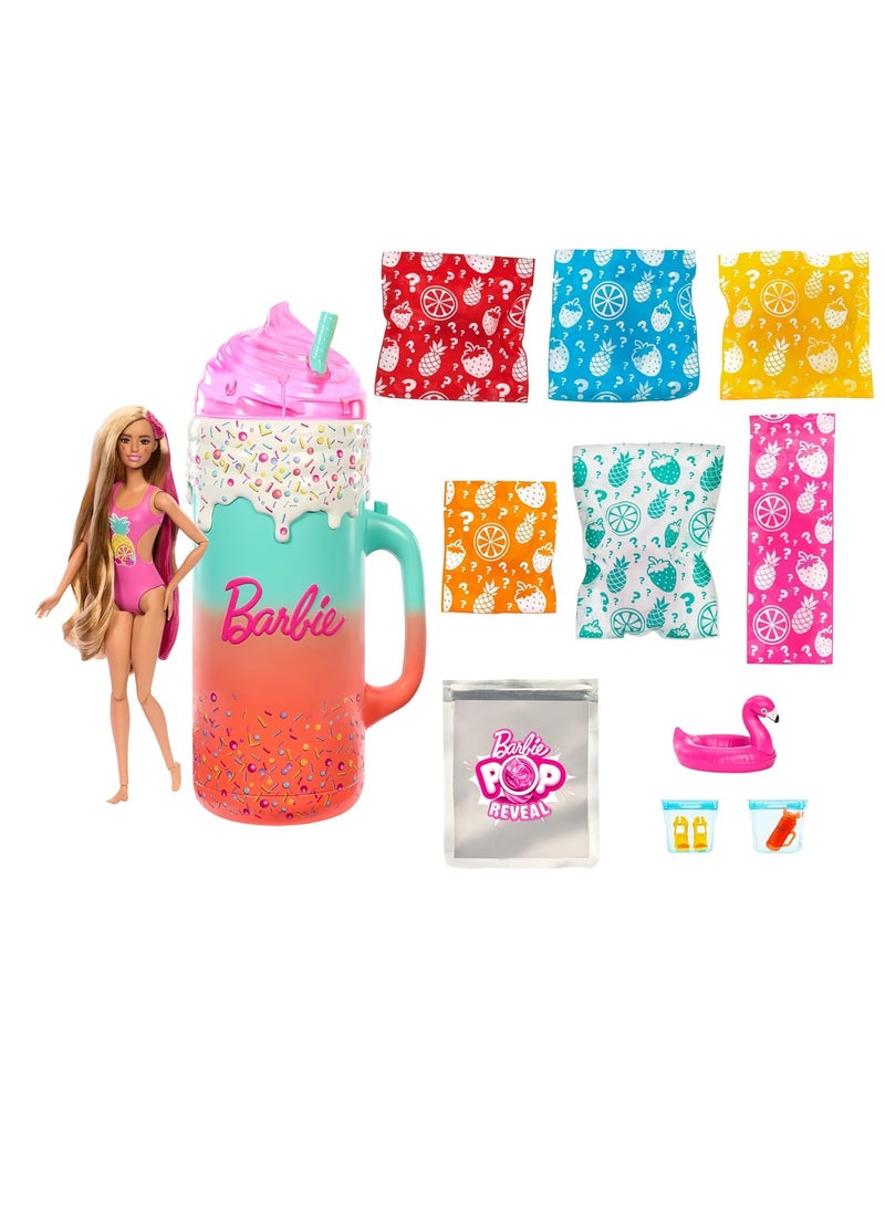 Pop Reveal Rise & Surprise Gift Set with Scented Doll, Squishy Scented Pet & More, 15+ Surprises