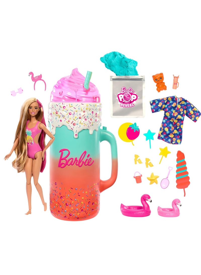 Pop Reveal Rise & Surprise Gift Set with Scented Doll, Squishy Scented Pet & More, 15+ Surprises