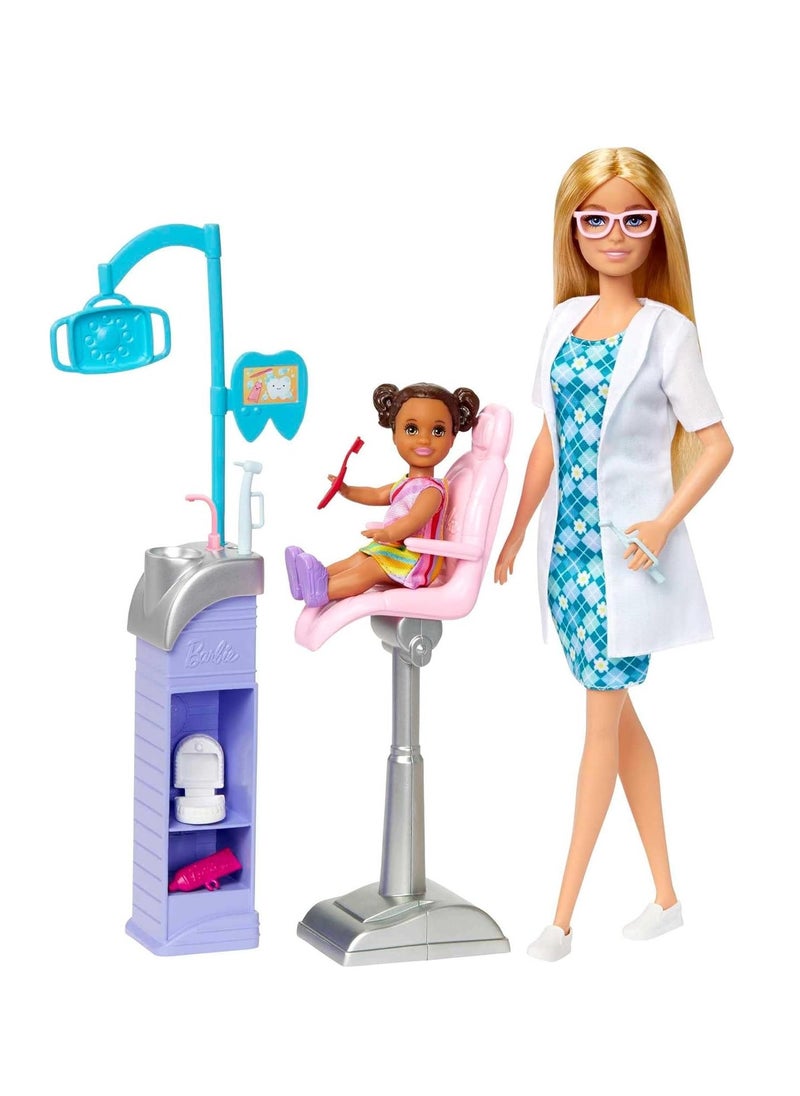 Careers Dentist Doll and Playset with Accessories, Barbie Toys