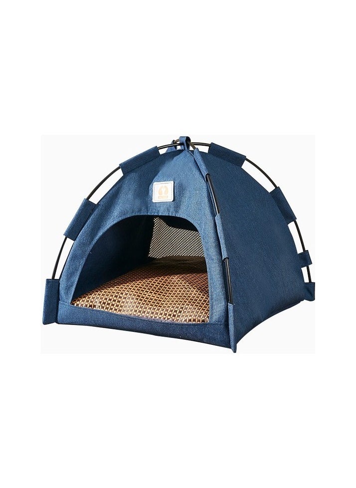 Cloud New Pet Tent Nest Foldable Cat Open Tent Colour:Light blue