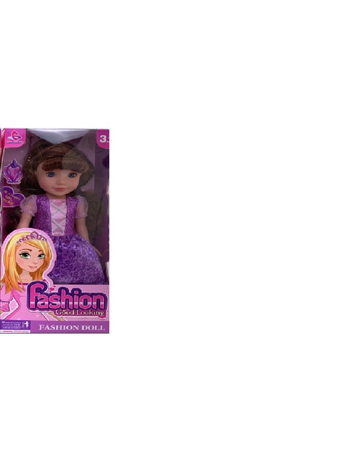 35cm Doll - Princess Dress (Purple)