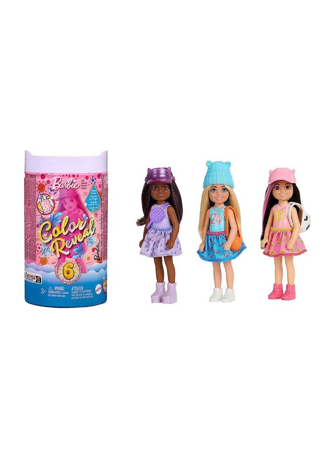 Color Reveal Sporty Series Chelsea Doll With 6 Surprises