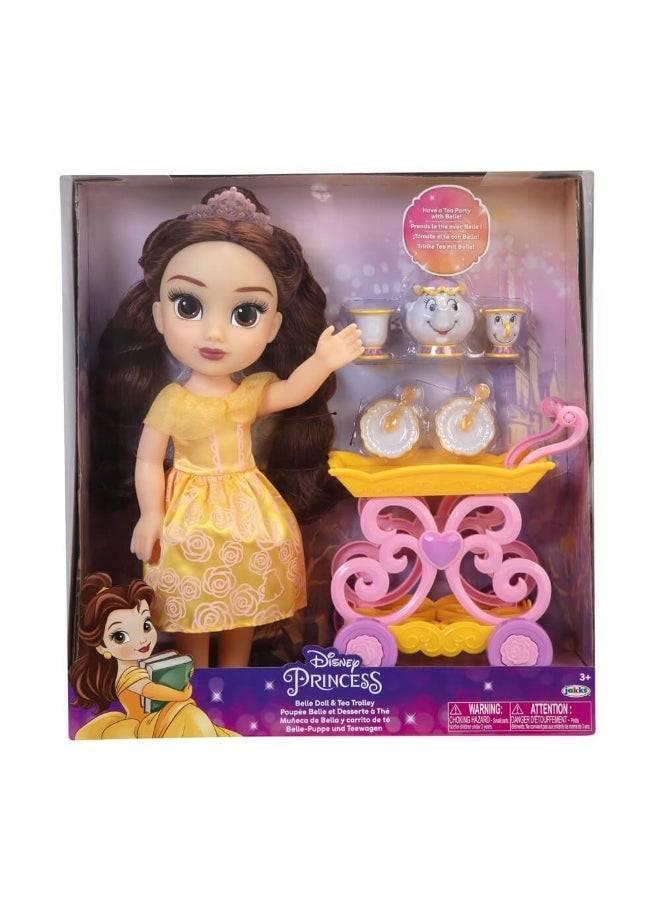 Princess Belle Doll & Tea Trolley Playset