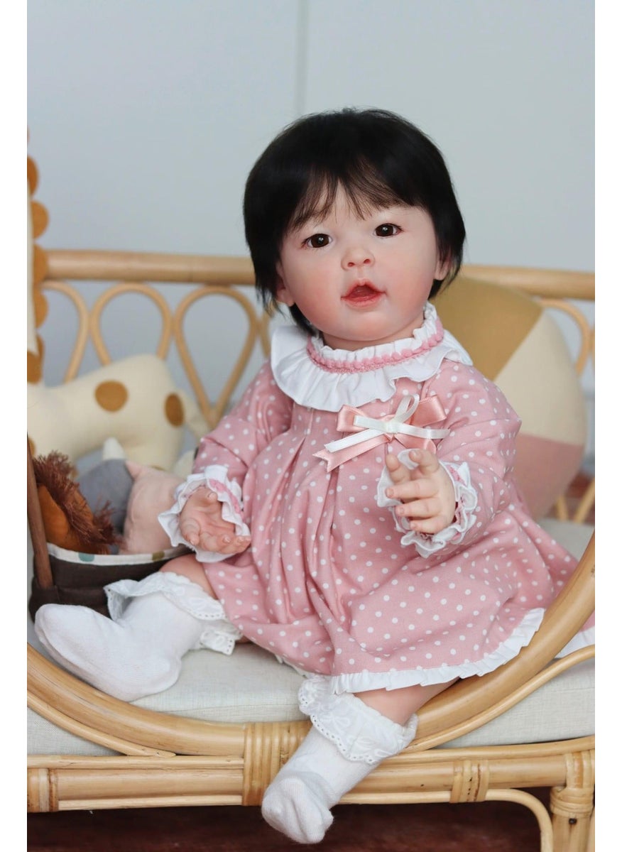 23-inch simulation baby doll Meilian cross-border supply one-piece delivery newborn baby Cloth body