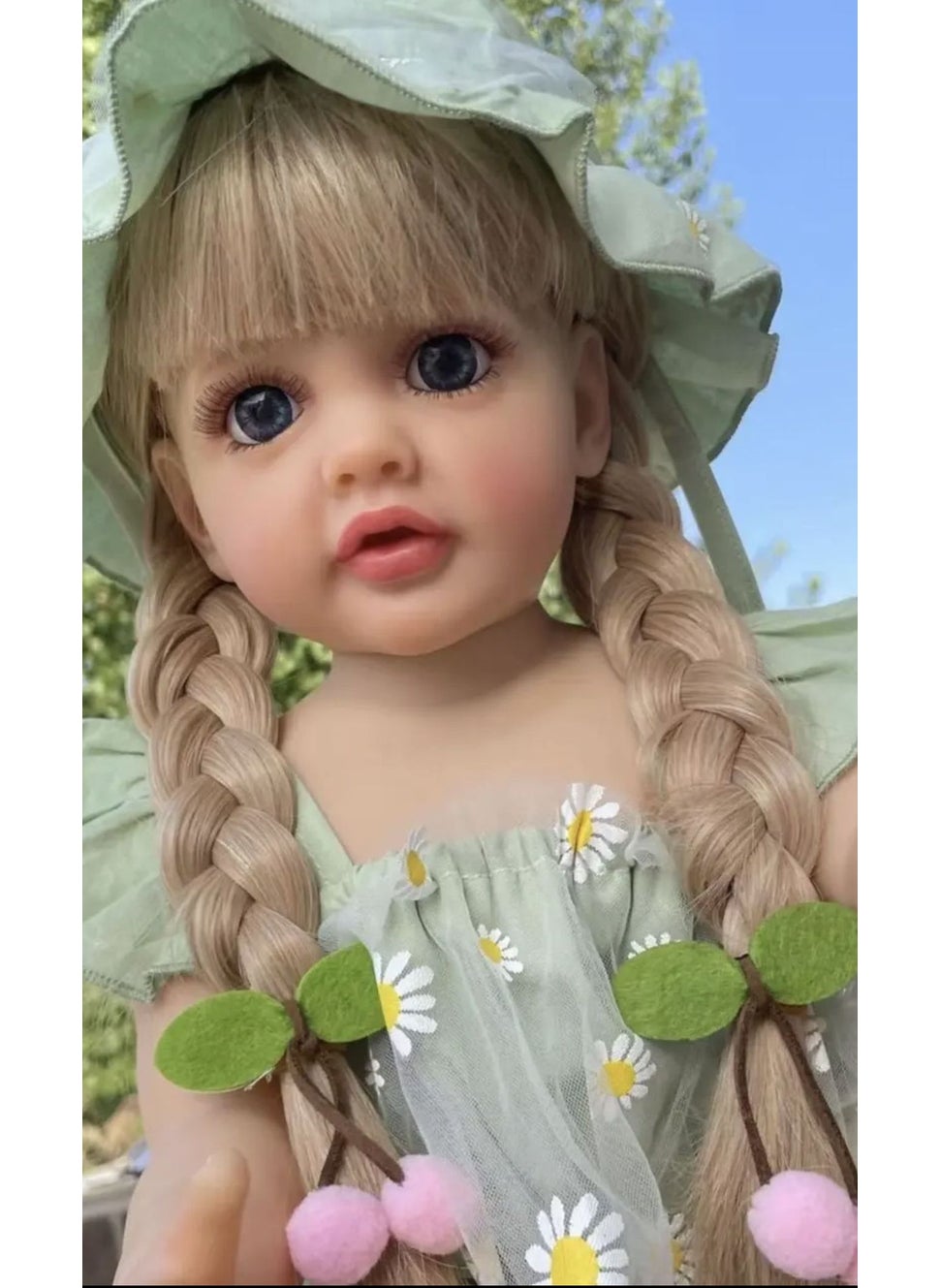 55cm full glue simulation doll Betty rebirth doll cross-border e-commerce supply of a generation of hair blonde hair