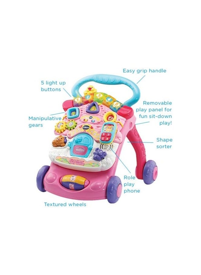 vtech First Steps Baby Walker, House Shaped Activity Panel With Songs, Melodies And Detachable Activity Panel