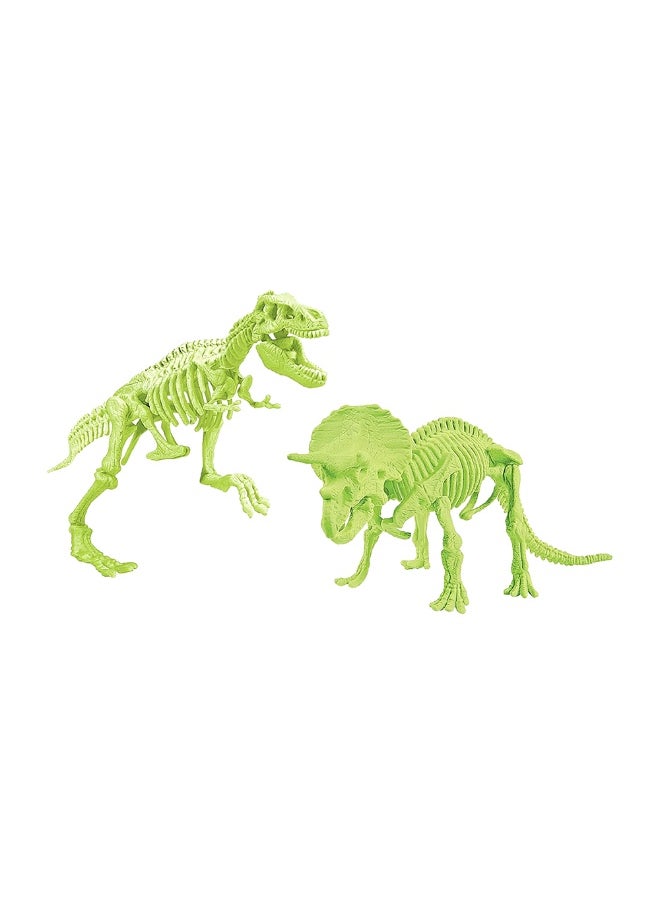 Glow-In-The-Dark Archeofun T-Rex & Triceratop