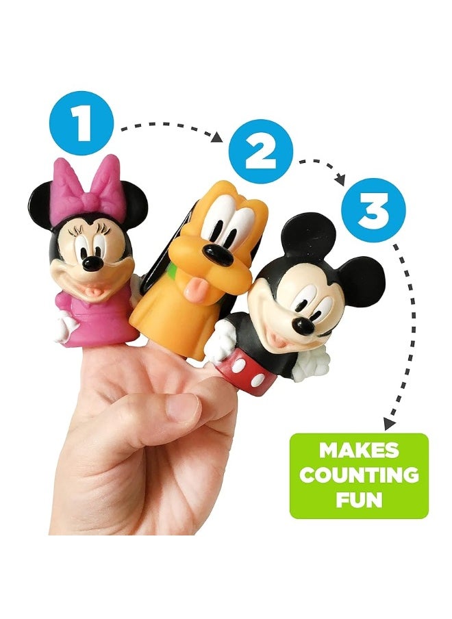 Disney Mickey & Friends 10 Piece Finger Puppet - Party Favors, Educational, Bath Toys, Story Time, Floating Pool Toys, Beach Toys, Finger Toys, Playtime