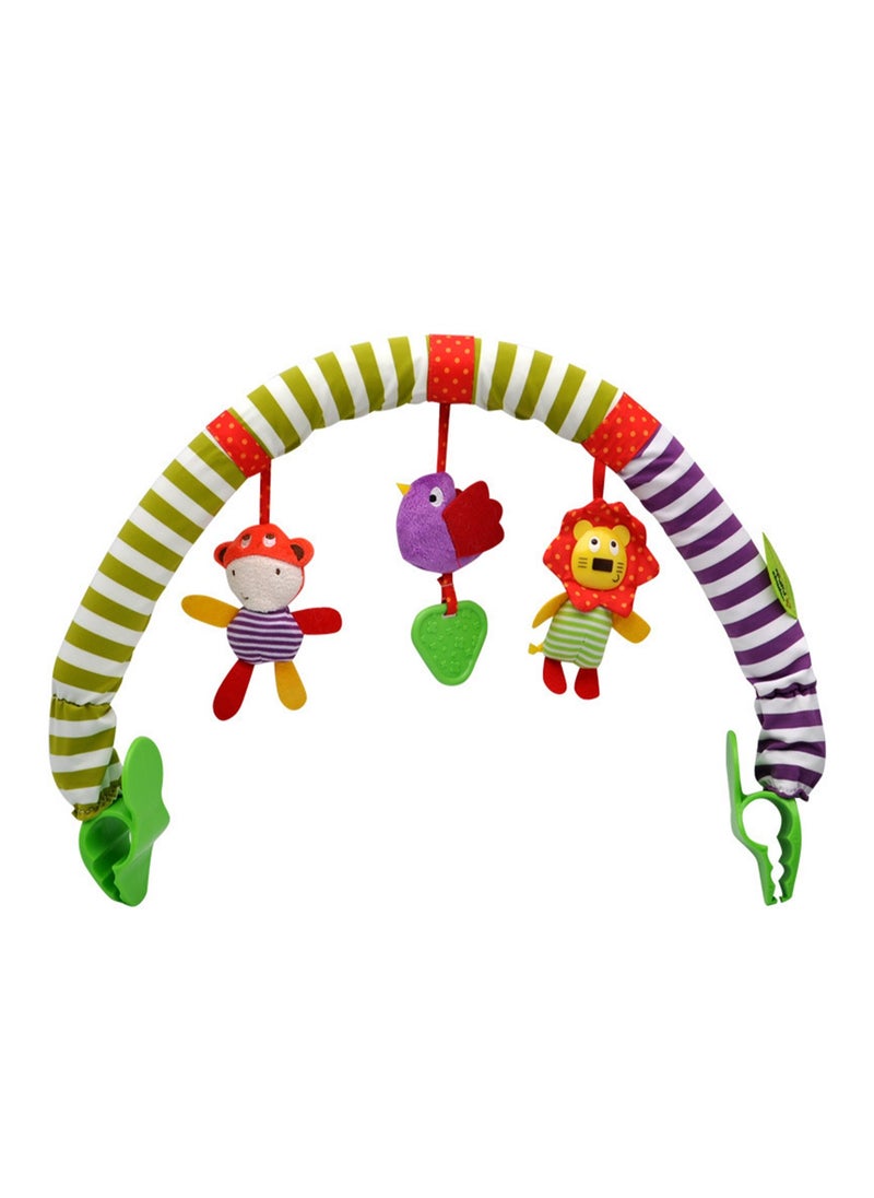 Bed Clip Hanging Bell Baby Stroller Pendant Music Bed Clip Seat Clip Car Hanging (Bird Lion Style)