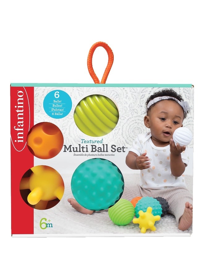 Infantino Textured Multi Ball Set (Set of 6)