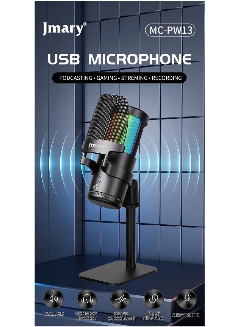 JMARY MC-PW13 USB Desktop  Microphone