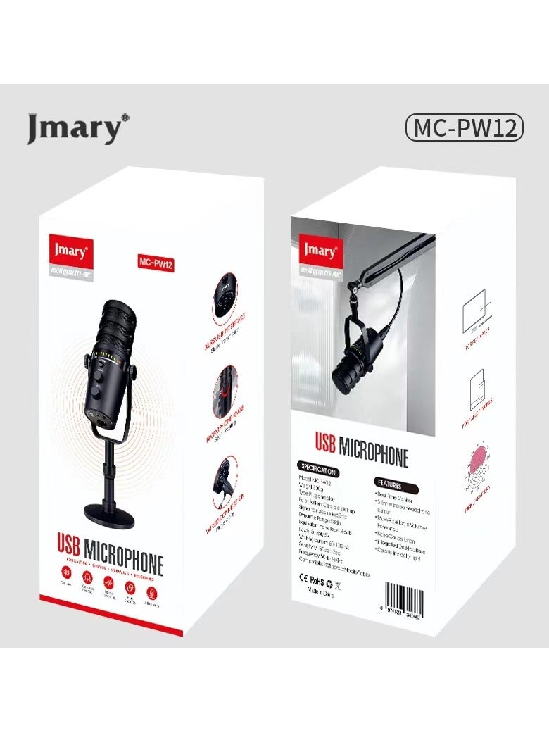 JMARY MC-PW12 USB Desktop Condenser Microphone