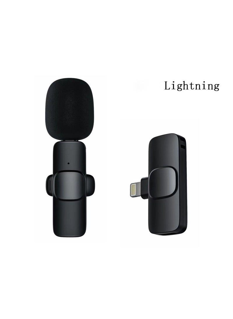 K1 Clip-on Microphone for Live Streaming and Video Recording K1 one drag one flat fruit interface