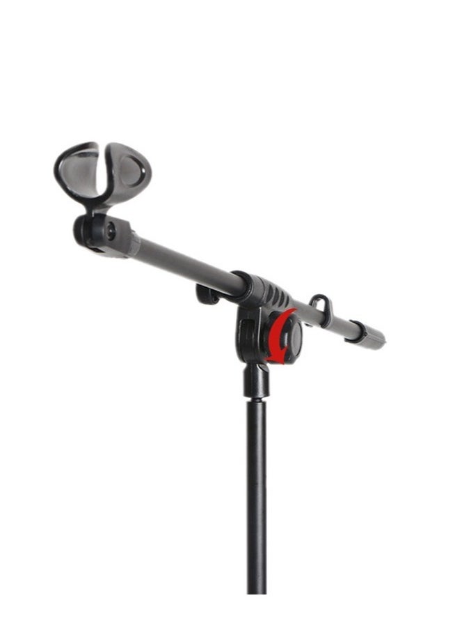 Portable Microphone Long Stand For Wireless Mic Heavy Duty Adjustable Tripod Stands With Holder