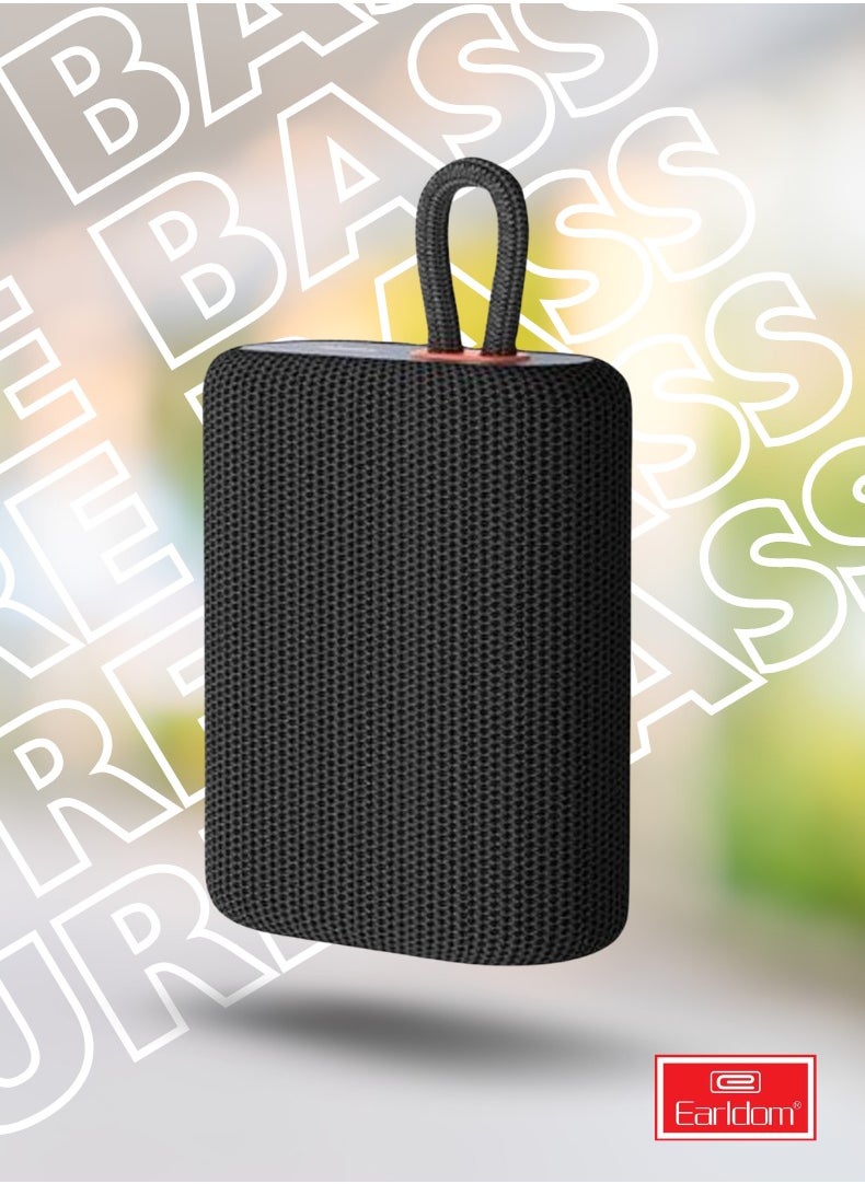 Super Bass Wireless Speaker – Portable Bluetooth 5.0 Speaker with 1200mAh Battery, Powerful Bass & TF Card Support