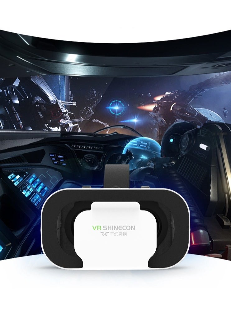 Virtual Reality Headset for iPhone & Android / 3D VR Glasses, Adjustable, Lightweight Goggles for Immersive Gaming & Movies, Anti-Blue Light HD Lenses, Universal Fit for 4.7-7 Inch Phones