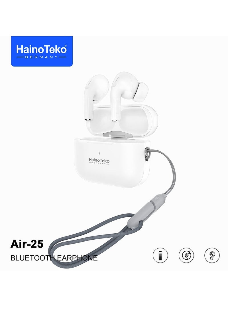 Haino Teko Air 25 True Wireless Bluetooth Earphones With Bass Rich Sound and Super Clear Microphone