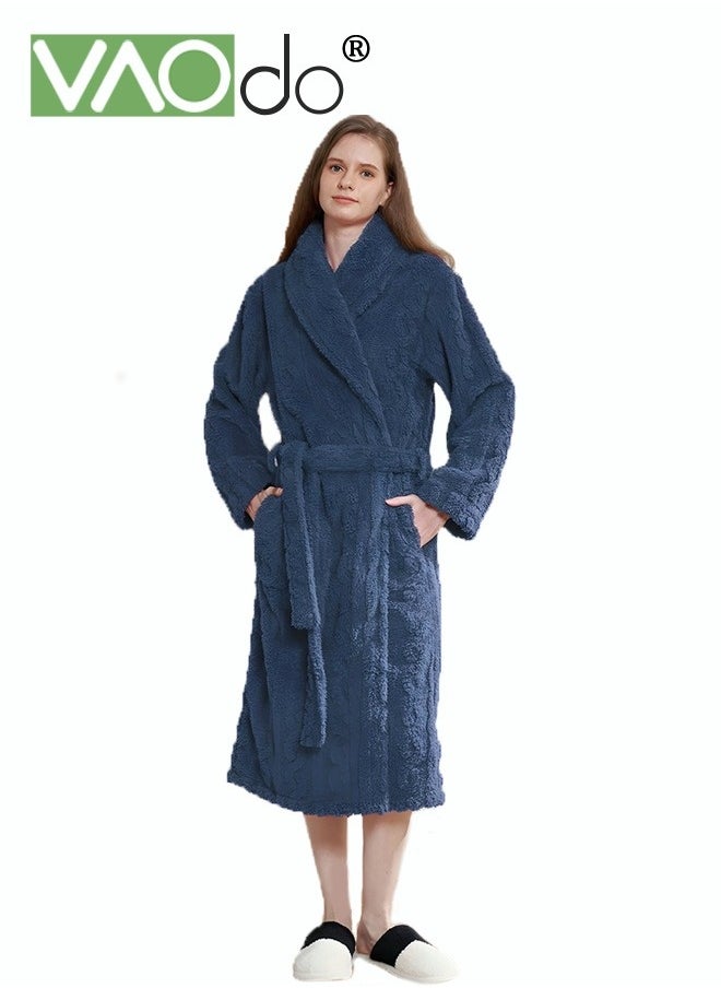 Ladies Bathrobe Skin-friendly Nightgown Breathable Simple Home Service Dark Gray