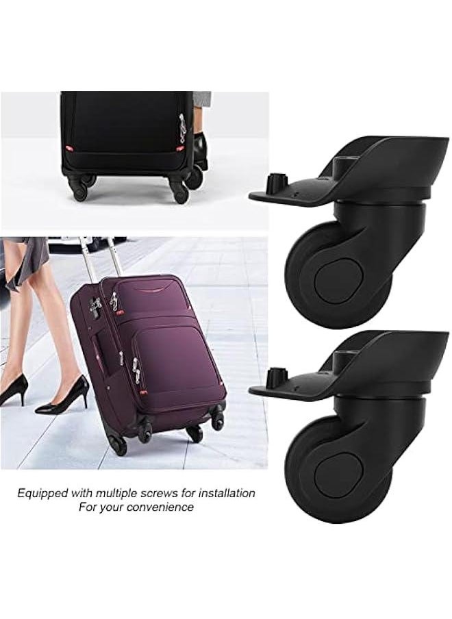 1 Pair A03 Luggage Mute Wheel,Replacement Luggage Wheels, Durable Swivel Suitcase Wheel with Screw, Universal Luggage Replacement Trunk Wheels for Repair Replacement, Luggage Wheel Luggage Mute