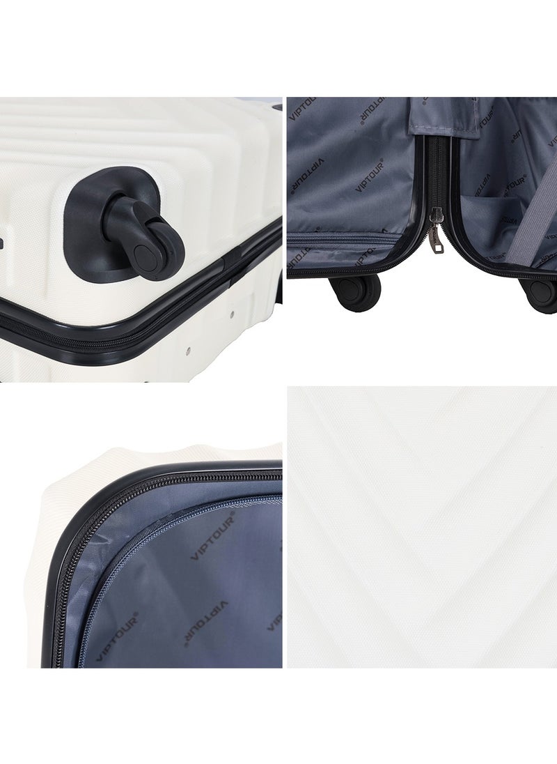 Set of 4 ABS Trolley Luggage With Number Lock 20,24,28,32 Inches