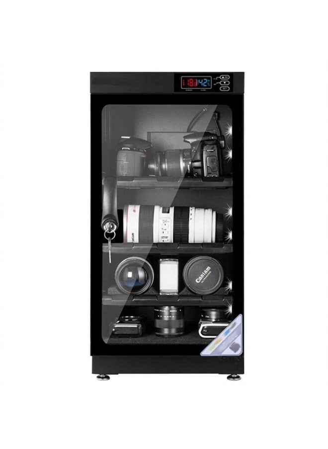 50L 4 Layers Camera Lens Dehumidifying Dry Cabinet Digital Control Dry Box Noiseless Energy Saving Storage for Camera Lens Electronic Equipment Storage