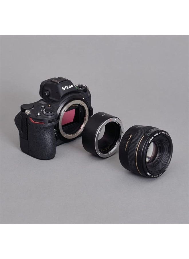 Lens Mount Adapter: Compatible with Canon (EF/EF-S) Lens to Nikon Z Camera Body (Electronic)