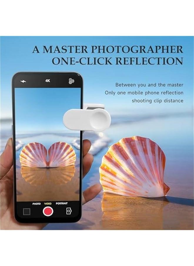 Smartphone Camera Mirror Reflection Clip Kit, Sky Realm Mirror Reflection Creative Photography, HD Glass Phone Shooting Reflection Mirror for Outdoor Travel Photography