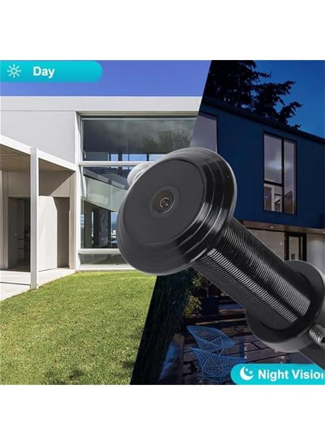 Door Viewer Door Peephole Camera, 1080P HD Door Eye Hole Camera with 2 Way Talk Night Vision 220° Wide Angle, Door Eye Viewer Security Camera for Tuya APP Control