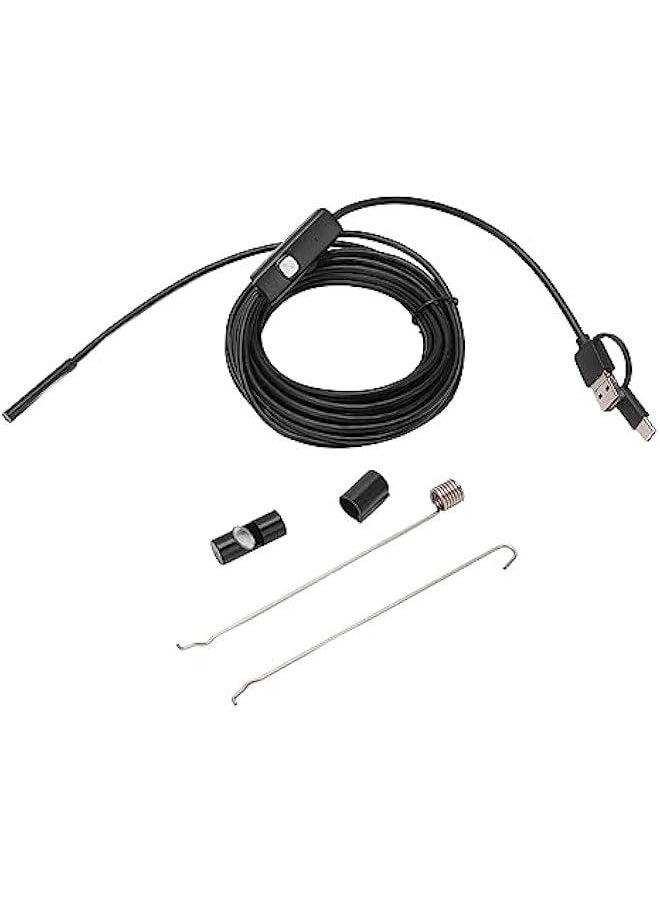 Ultra Thin 5 5mm Endoscope Camera, 3 in 1 USB Borescope for Accurate Inspections(3 5M)