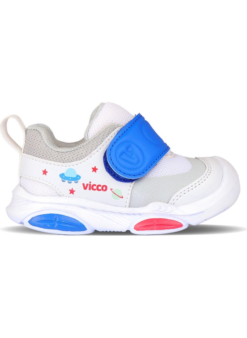 Onex Light Baby Boy White/Sax Blue Casual Shoes