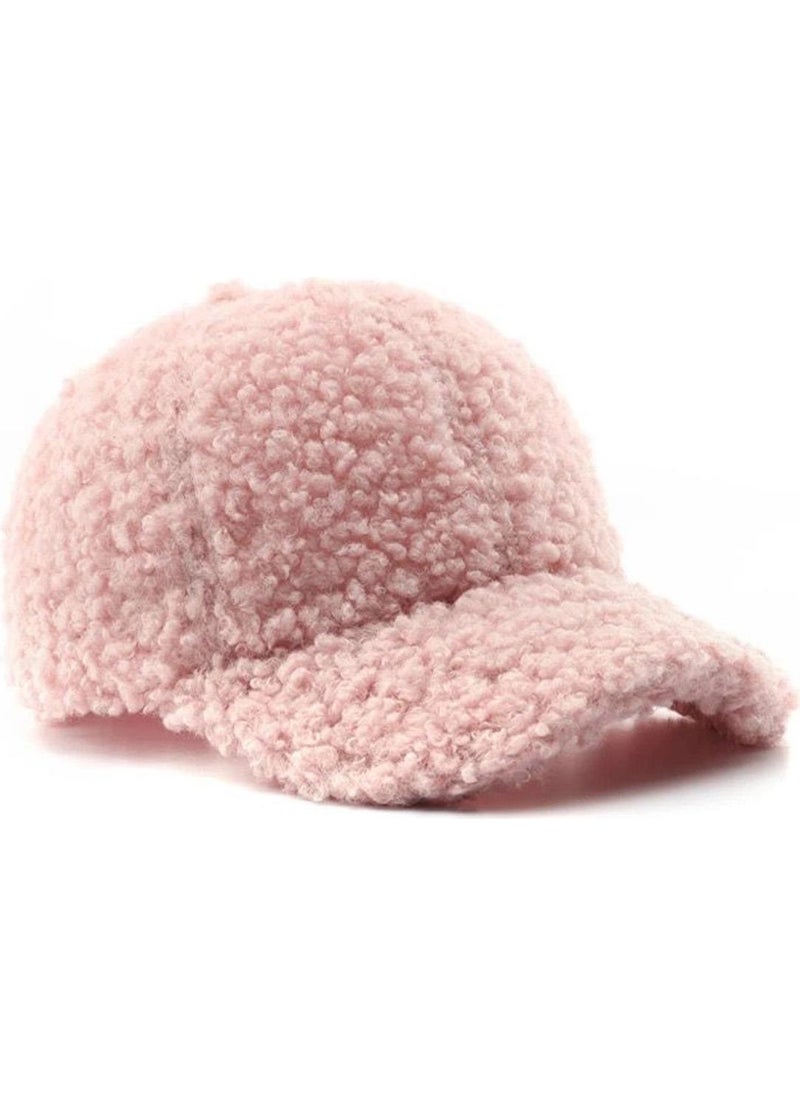 Trend Teddy Plush Soft Pink Cap Hat