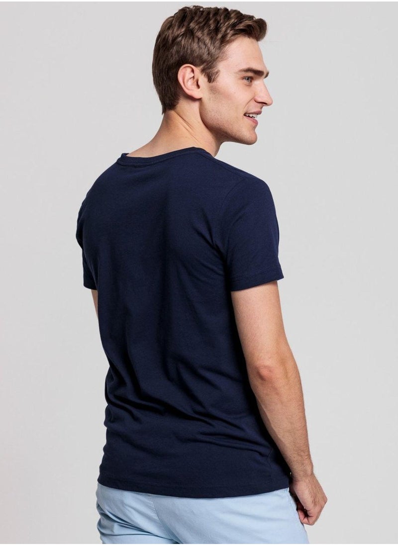 Gant Original Slim Fit V-Neck T-Shirt