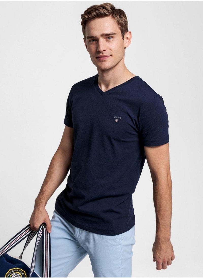 Gant Original Slim Fit V-Neck T-Shirt