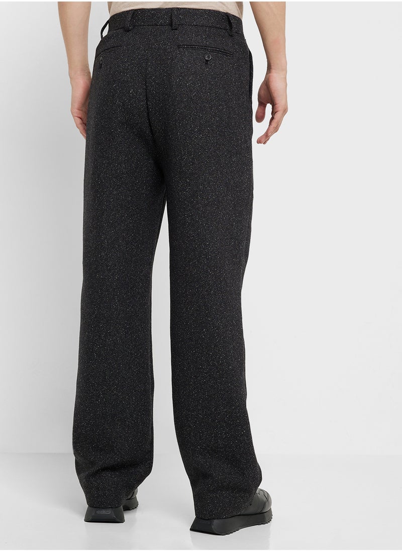 High Waist Relaxed Fit Pants