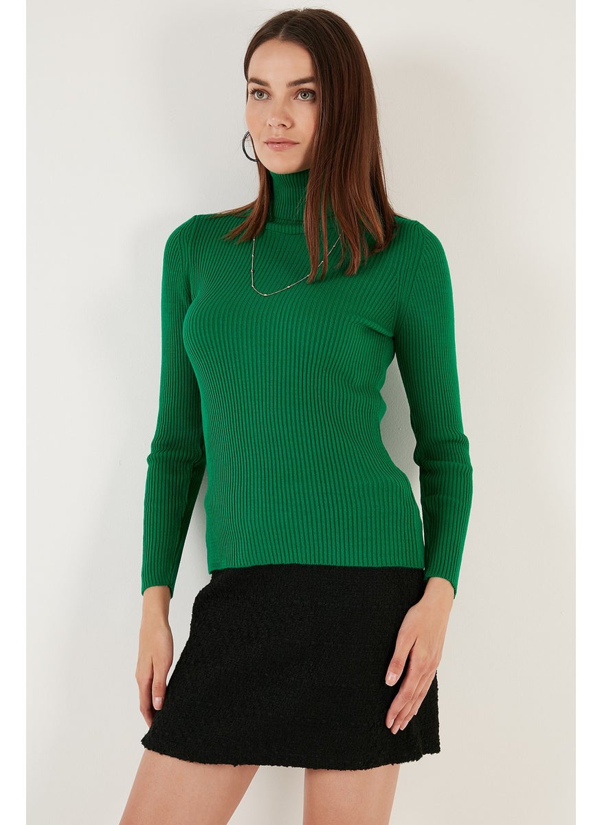 Turtleneck Soft Acrylic Sweater Women's Sweater 4614102