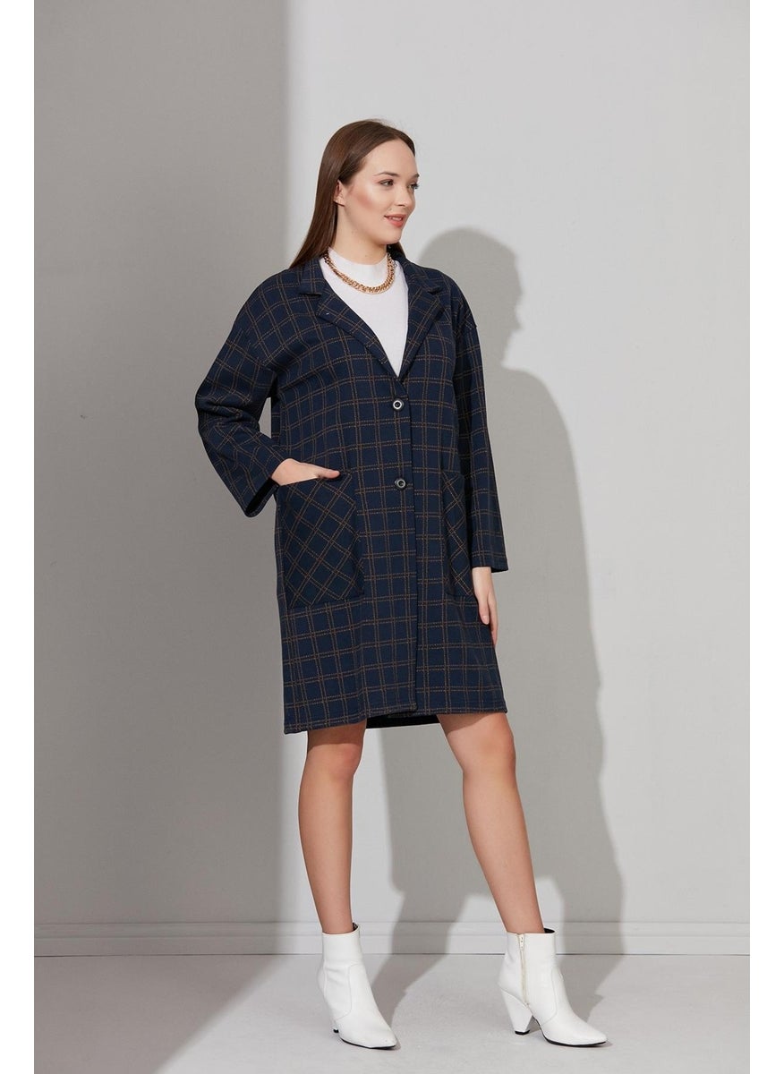 Buttoned Unlined Oversize Coat (B22-158209)