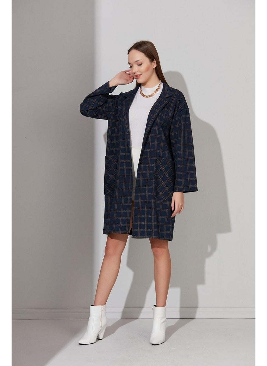 Buttoned Unlined Oversize Coat (B22-158209)