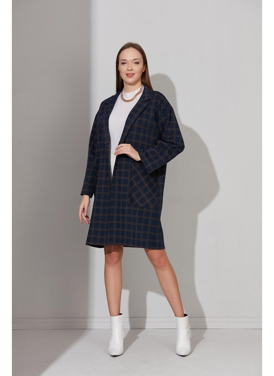 Buttoned Unlined Oversize Coat (B22-158209)