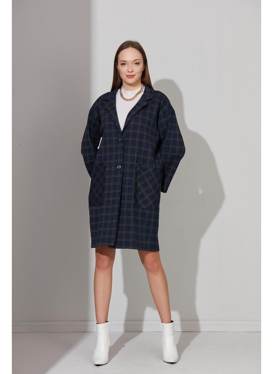 Buttoned Unlined Oversize Coat (B22-158209)