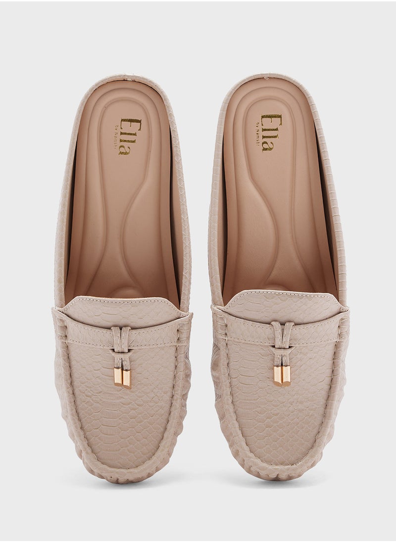 Saddle Detail Slip On Shoe